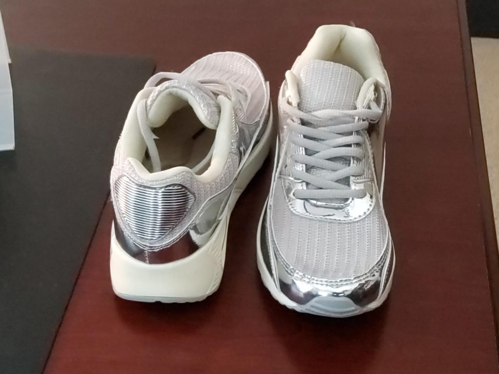 Silver Running Sneakers – The Shoe House